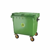 Apakah tempat sampah plastik luar ruangan mudah dipindahkan dengan gerobak?